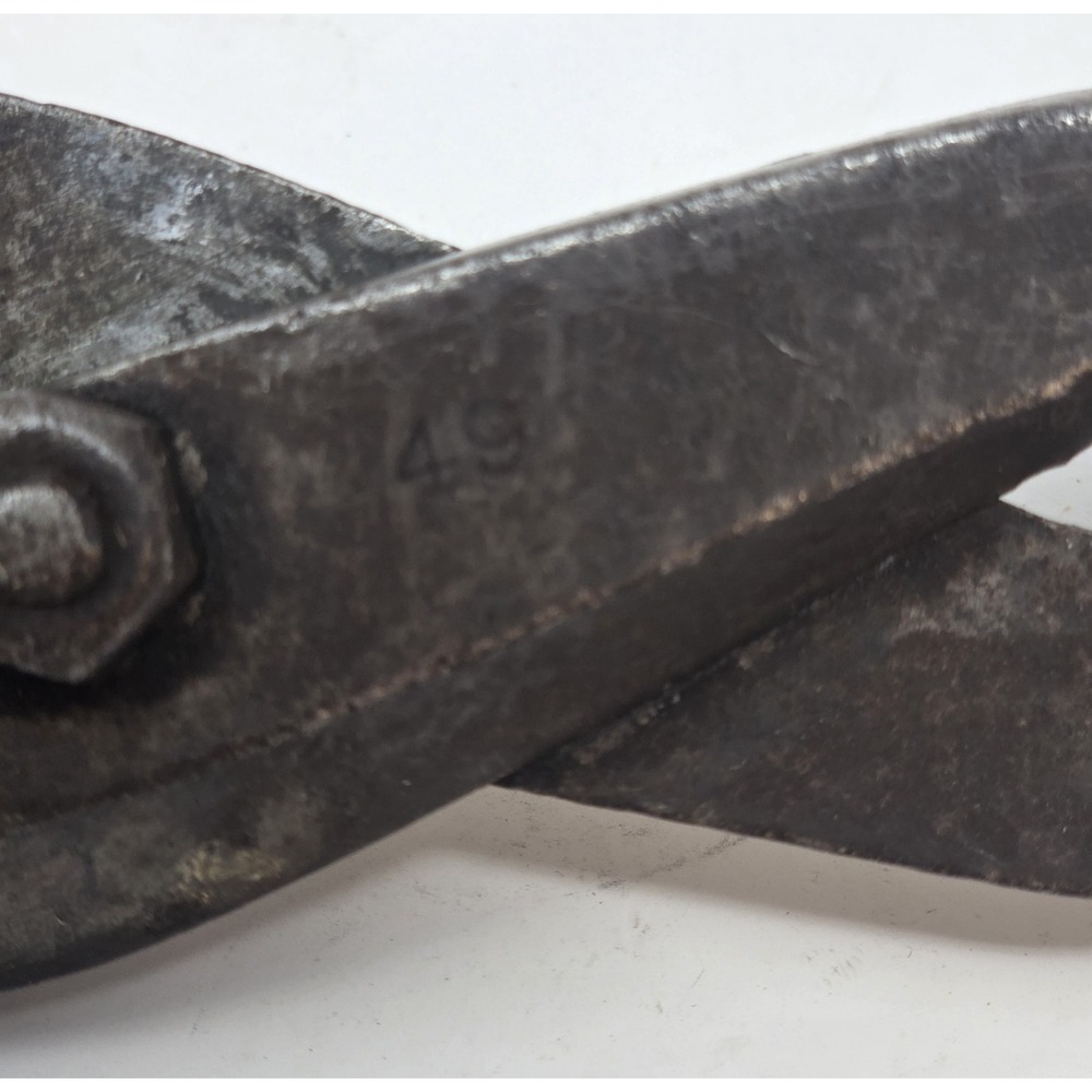 Vintage Peck Stow Wilcox Samson Dexto Tin Snips Sheet Metal Shears 12" USA - Picture 4 of 12
